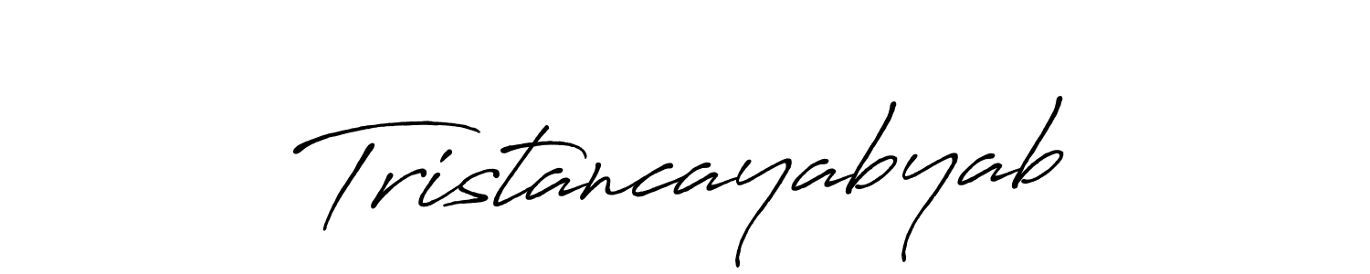 Design your own signature with our free online signature maker. With this signature software, you can create a handwritten (Antro_Vectra_Bolder) signature for name Tristancayabyab. Tristancayabyab signature style 7 images and pictures png