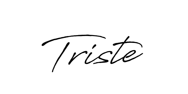 Best and Professional Signature Style for Triste. Antro_Vectra_Bolder Best Signature Style Collection. Triste signature style 7 images and pictures png