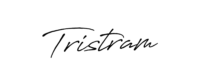 Use a signature maker to create a handwritten signature online. With this signature software, you can design (Antro_Vectra_Bolder) your own signature for name Tristram. Tristram signature style 7 images and pictures png