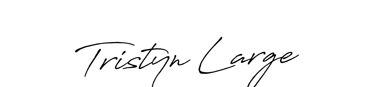 if you are searching for the best signature style for your name Tristyn Large. so please give up your signature search. here we have designed multiple signature styles  using Antro_Vectra_Bolder. Tristyn Large signature style 7 images and pictures png