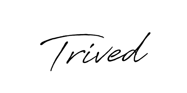 Also You can easily find your signature by using the search form. We will create Trived name handwritten signature images for you free of cost using Antro_Vectra_Bolder sign style. Trived signature style 7 images and pictures png