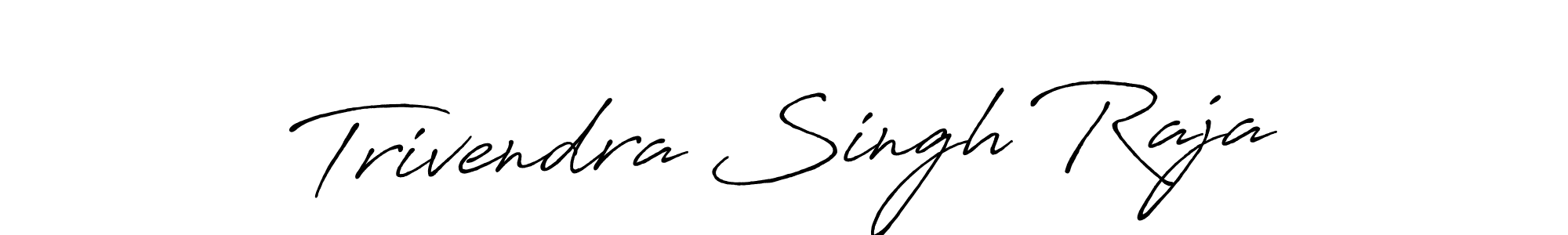 Make a beautiful signature design for name Trivendra Singh Raja. With this signature (Antro_Vectra_Bolder) style, you can create a handwritten signature for free. Trivendra Singh Raja signature style 7 images and pictures png