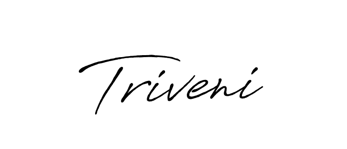 Make a beautiful signature design for name Triveni. With this signature (Antro_Vectra_Bolder) style, you can create a handwritten signature for free. Triveni signature style 7 images and pictures png