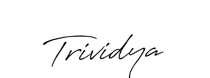 Best and Professional Signature Style for Trividya. Antro_Vectra_Bolder Best Signature Style Collection. Trividya signature style 7 images and pictures png