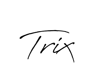 You should practise on your own different ways (Antro_Vectra_Bolder) to write your name (Trix) in signature. don't let someone else do it for you. Trix signature style 7 images and pictures png