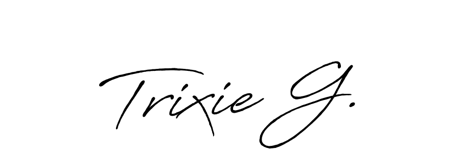 Make a beautiful signature design for name Trixie G.. Use this online signature maker to create a handwritten signature for free. Trixie G. signature style 7 images and pictures png