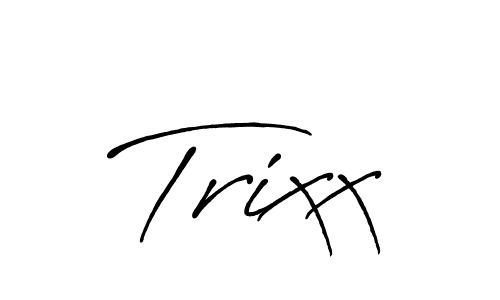 The best way (Antro_Vectra_Bolder) to make a short signature is to pick only two or three words in your name. The name Trixx include a total of six letters. For converting this name. Trixx signature style 7 images and pictures png