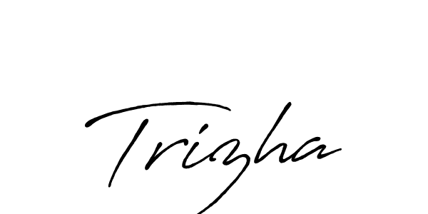 How to make Trizha signature? Antro_Vectra_Bolder is a professional autograph style. Create handwritten signature for Trizha name. Trizha signature style 7 images and pictures png