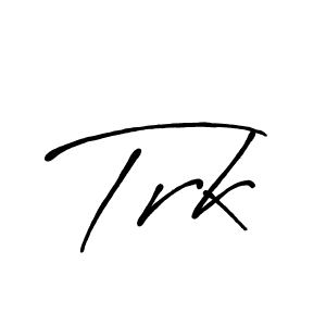 Create a beautiful signature design for name Trk. With this signature (Antro_Vectra_Bolder) fonts, you can make a handwritten signature for free. Trk signature style 7 images and pictures png