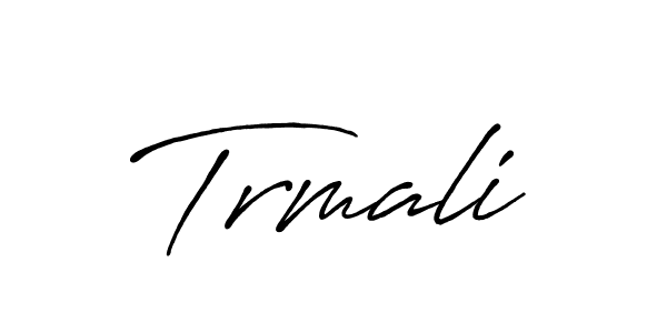 Make a beautiful signature design for name Trmali. With this signature (Antro_Vectra_Bolder) style, you can create a handwritten signature for free. Trmali signature style 7 images and pictures png