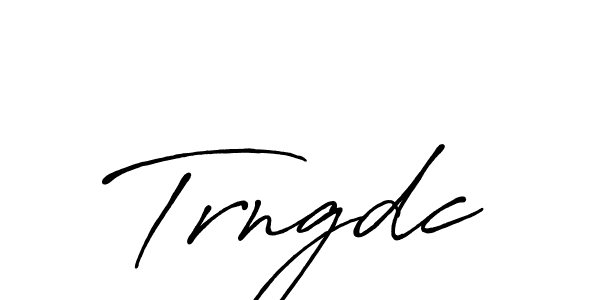 Create a beautiful signature design for name Trngdc. With this signature (Antro_Vectra_Bolder) fonts, you can make a handwritten signature for free. Trngdc signature style 7 images and pictures png