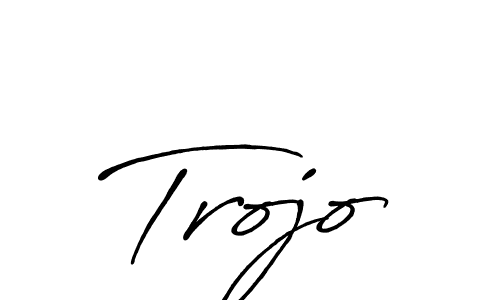 Make a beautiful signature design for name Trojo. With this signature (Antro_Vectra_Bolder) style, you can create a handwritten signature for free. Trojo signature style 7 images and pictures png