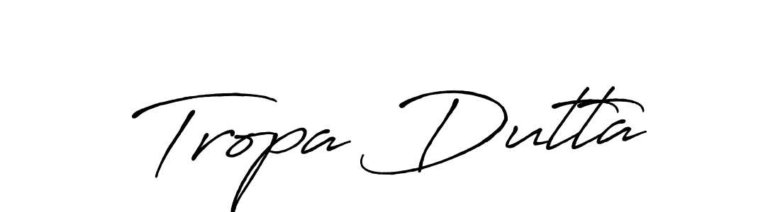 Once you've used our free online signature maker to create your best signature Antro_Vectra_Bolder style, it's time to enjoy all of the benefits that Tropa Dutta name signing documents. Tropa Dutta signature style 7 images and pictures png
