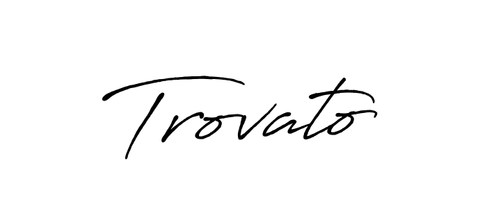 Make a beautiful signature design for name Trovato. With this signature (Antro_Vectra_Bolder) style, you can create a handwritten signature for free. Trovato signature style 7 images and pictures png