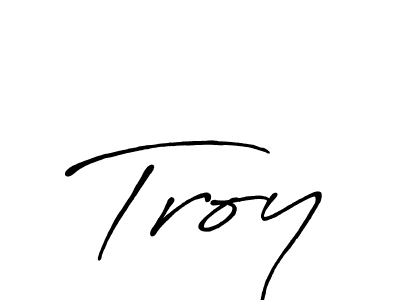 How to make Troy name signature. Use Antro_Vectra_Bolder style for creating short signs online. This is the latest handwritten sign. Troy signature style 7 images and pictures png