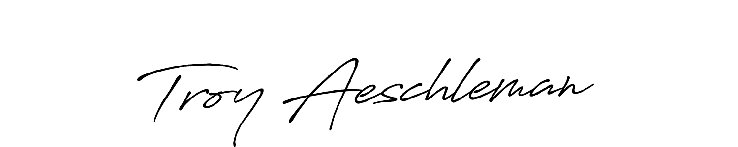 Design your own signature with our free online signature maker. With this signature software, you can create a handwritten (Antro_Vectra_Bolder) signature for name Troy Aeschleman. Troy Aeschleman signature style 7 images and pictures png