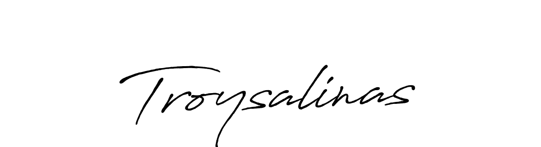 How to Draw Troysalinas signature style? Antro_Vectra_Bolder is a latest design signature styles for name Troysalinas. Troysalinas signature style 7 images and pictures png