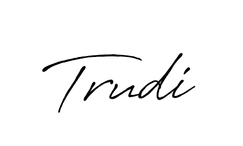 This is the best signature style for the Trudi name. Also you like these signature font (Antro_Vectra_Bolder). Mix name signature. Trudi signature style 7 images and pictures png