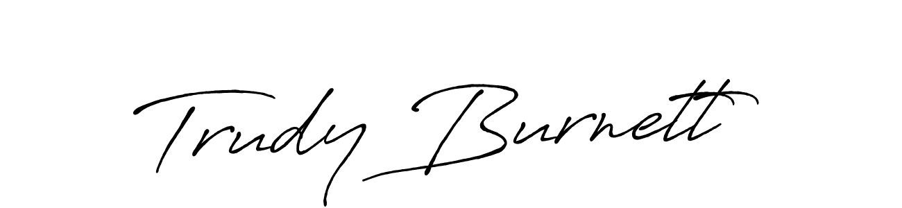 How to Draw Trudy Burnett signature style? Antro_Vectra_Bolder is a latest design signature styles for name Trudy Burnett. Trudy Burnett signature style 7 images and pictures png