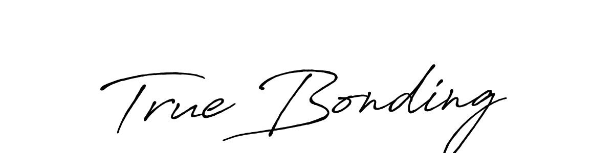 How to Draw True Bonding signature style? Antro_Vectra_Bolder is a latest design signature styles for name True Bonding. True Bonding signature style 7 images and pictures png