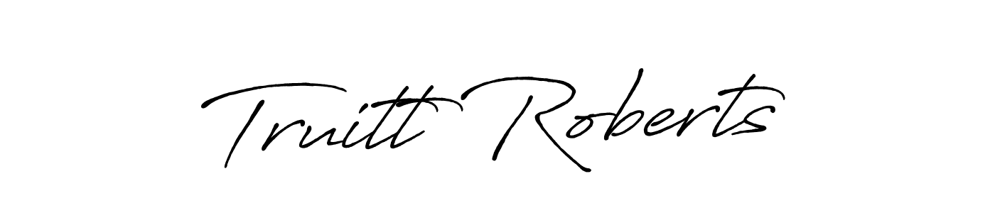 Use a signature maker to create a handwritten signature online. With this signature software, you can design (Antro_Vectra_Bolder) your own signature for name Truitt Roberts. Truitt Roberts signature style 7 images and pictures png