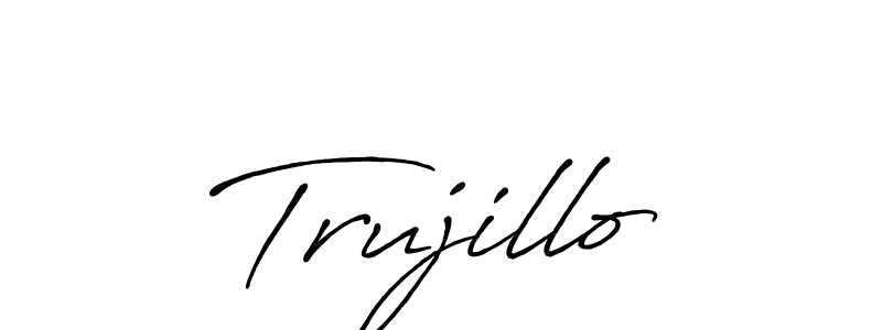 Trujillo stylish signature style. Best Handwritten Sign (Antro_Vectra_Bolder) for my name. Handwritten Signature Collection Ideas for my name Trujillo. Trujillo signature style 7 images and pictures png