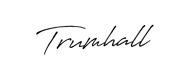 How to make Trumhall name signature. Use Antro_Vectra_Bolder style for creating short signs online. This is the latest handwritten sign. Trumhall signature style 7 images and pictures png