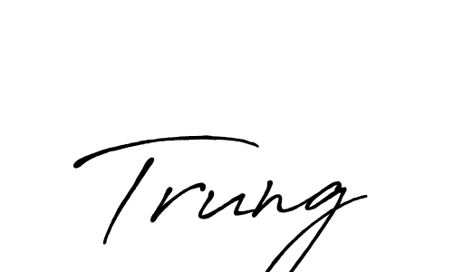 if you are searching for the best signature style for your name Trung. so please give up your signature search. here we have designed multiple signature styles  using Antro_Vectra_Bolder. Trung signature style 7 images and pictures png
