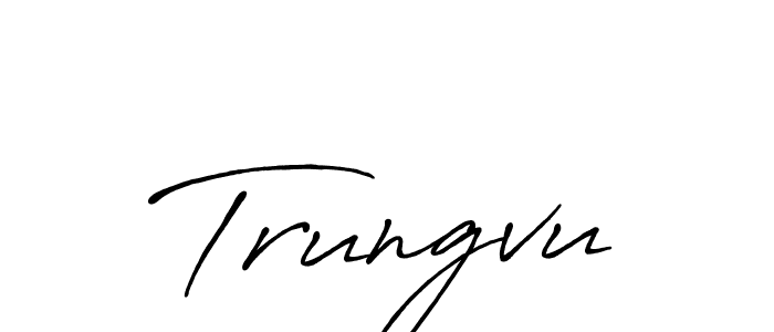 How to Draw Trungvu signature style? Antro_Vectra_Bolder is a latest design signature styles for name Trungvu. Trungvu signature style 7 images and pictures png
