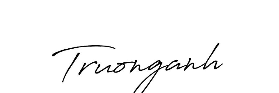 You should practise on your own different ways (Antro_Vectra_Bolder) to write your name (Truonganh) in signature. don't let someone else do it for you. Truonganh signature style 7 images and pictures png