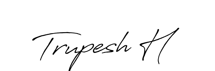 Here are the top 10 professional signature styles for the name Trupesh H. These are the best autograph styles you can use for your name. Trupesh H signature style 7 images and pictures png