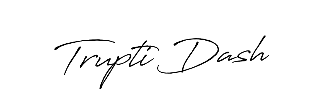 You should practise on your own different ways (Antro_Vectra_Bolder) to write your name (Trupti Dash) in signature. don't let someone else do it for you. Trupti Dash signature style 7 images and pictures png