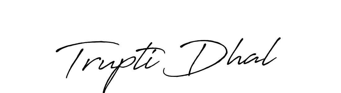 Use a signature maker to create a handwritten signature online. With this signature software, you can design (Antro_Vectra_Bolder) your own signature for name Trupti Dhal. Trupti Dhal signature style 7 images and pictures png