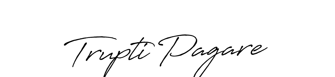 This is the best signature style for the Trupti Pagare name. Also you like these signature font (Antro_Vectra_Bolder). Mix name signature. Trupti Pagare signature style 7 images and pictures png