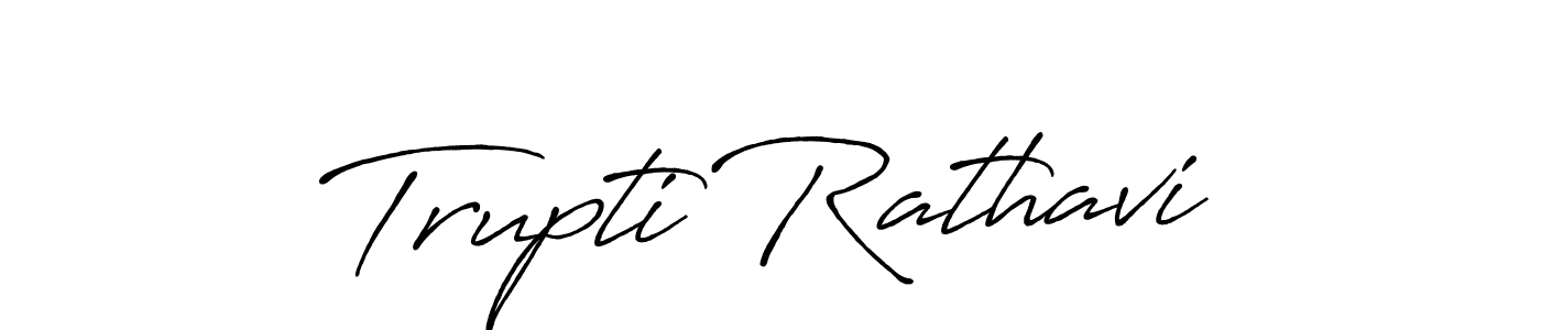 Use a signature maker to create a handwritten signature online. With this signature software, you can design (Antro_Vectra_Bolder) your own signature for name Trupti Rathavi. Trupti Rathavi signature style 7 images and pictures png