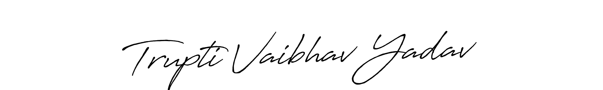 Also we have Trupti Vaibhav Yadav name is the best signature style. Create professional handwritten signature collection using Antro_Vectra_Bolder autograph style. Trupti Vaibhav Yadav signature style 7 images and pictures png