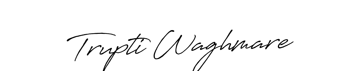 Design your own signature with our free online signature maker. With this signature software, you can create a handwritten (Antro_Vectra_Bolder) signature for name Trupti Waghmare. Trupti Waghmare signature style 7 images and pictures png
