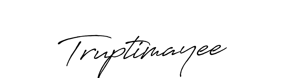 Use a signature maker to create a handwritten signature online. With this signature software, you can design (Antro_Vectra_Bolder) your own signature for name Truptimayee. Truptimayee signature style 7 images and pictures png