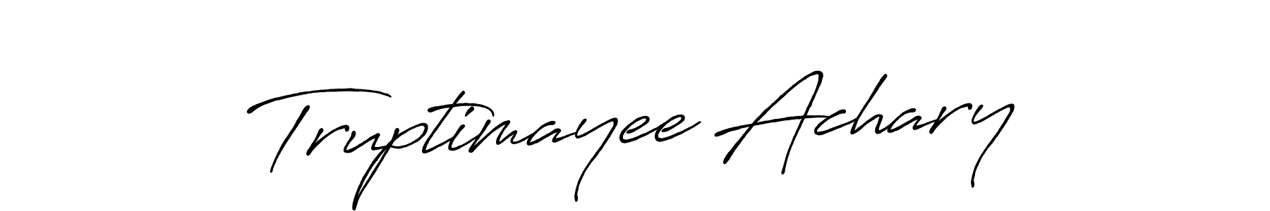 Make a short Truptimayee Achary signature style. Manage your documents anywhere anytime using Antro_Vectra_Bolder. Create and add eSignatures, submit forms, share and send files easily. Truptimayee Achary signature style 7 images and pictures png