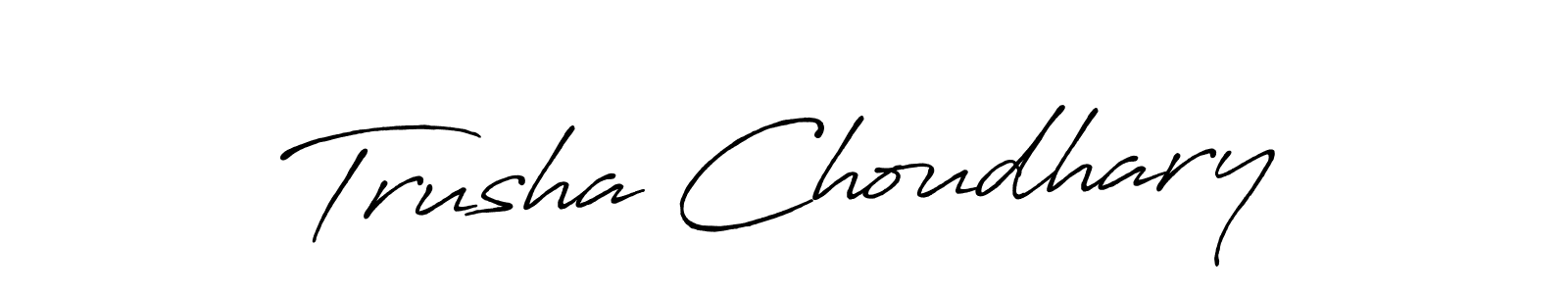 Once you've used our free online signature maker to create your best signature Antro_Vectra_Bolder style, it's time to enjoy all of the benefits that Trusha Choudhary name signing documents. Trusha Choudhary signature style 7 images and pictures png