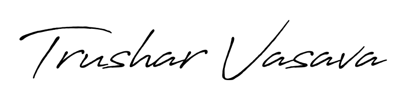 Similarly Antro_Vectra_Bolder is the best handwritten signature design. Signature creator online. You can use it as an online autograph creator for name Trushar Vasava. Trushar Vasava signature style 7 images and pictures png