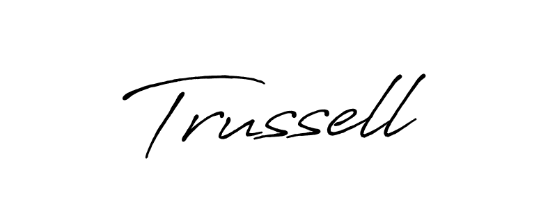 Antro_Vectra_Bolder is a professional signature style that is perfect for those who want to add a touch of class to their signature. It is also a great choice for those who want to make their signature more unique. Get Trussell name to fancy signature for free. Trussell signature style 7 images and pictures png