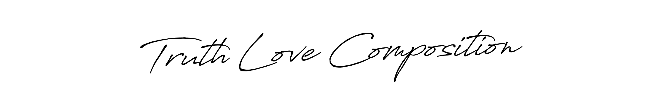 Similarly Antro_Vectra_Bolder is the best handwritten signature design. Signature creator online .You can use it as an online autograph creator for name Truth Love Composition. Truth Love Composition signature style 7 images and pictures png