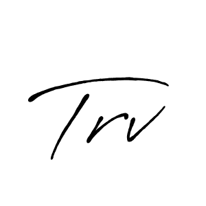 Create a beautiful signature design for name Trv. With this signature (Antro_Vectra_Bolder) fonts, you can make a handwritten signature for free. Trv signature style 7 images and pictures png