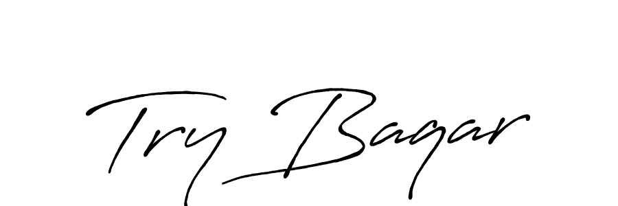 Also we have Try Baqar name is the best signature style. Create professional handwritten signature collection using Antro_Vectra_Bolder autograph style. Try Baqar signature style 7 images and pictures png
