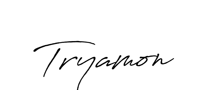 Antro_Vectra_Bolder is a professional signature style that is perfect for those who want to add a touch of class to their signature. It is also a great choice for those who want to make their signature more unique. Get Tryamon name to fancy signature for free. Tryamon signature style 7 images and pictures png