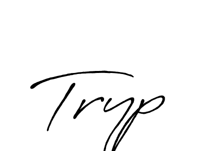 Once you've used our free online signature maker to create your best signature Antro_Vectra_Bolder style, it's time to enjoy all of the benefits that Tryp name signing documents. Tryp signature style 7 images and pictures png