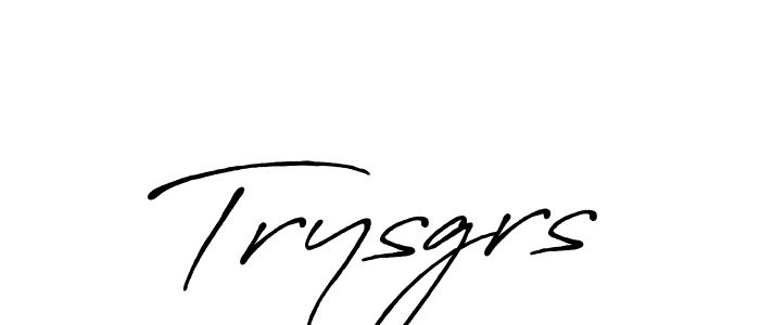 It looks lik you need a new signature style for name Trysgrs. Design unique handwritten (Antro_Vectra_Bolder) signature with our free signature maker in just a few clicks. Trysgrs signature style 7 images and pictures png