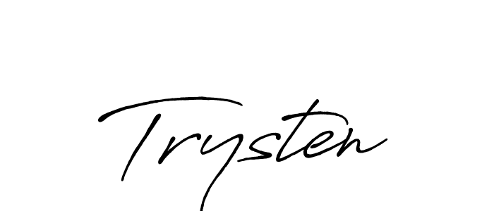 You should practise on your own different ways (Antro_Vectra_Bolder) to write your name (Trysten) in signature. don't let someone else do it for you. Trysten signature style 7 images and pictures png