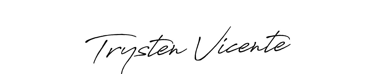 Here are the top 10 professional signature styles for the name Trysten Vicente. These are the best autograph styles you can use for your name. Trysten Vicente signature style 7 images and pictures png
